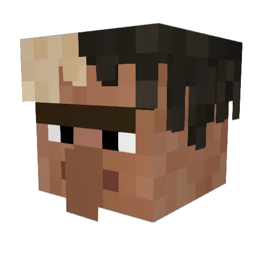 NumisGuy Minecraft avatar head, 3D render