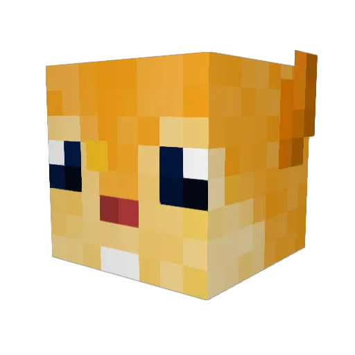 Numixd Minecraft avatar head, 3D render