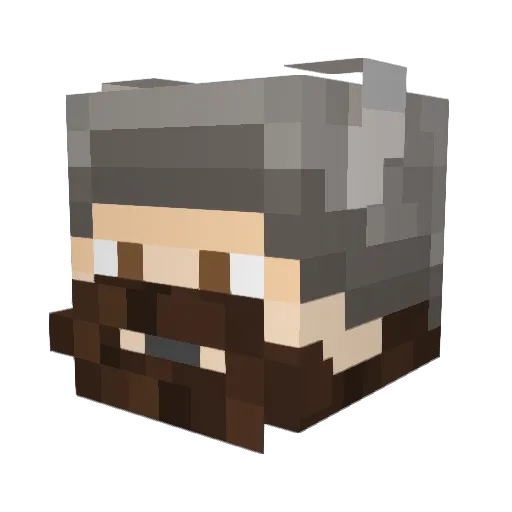Nummies_ Minecraft avatar head, 3D render