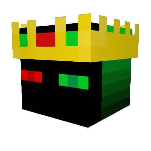 NumyPumy Minecraft avatar head, 3D render
