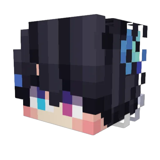 Nun3x6689 Minecraft avatar head, 3D render