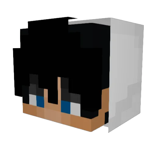 NunaoDelas Minecraft avatar head, 3D render
