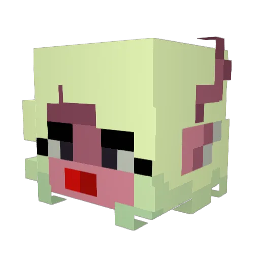 Nunek5 Minecraft avatar head, 3D render