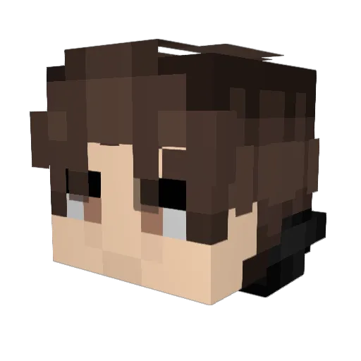 Nunesvermind Minecraft avatar head, 3D render