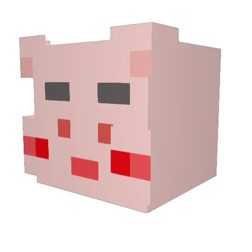 Nung5 Minecraft avatar head, 3D render