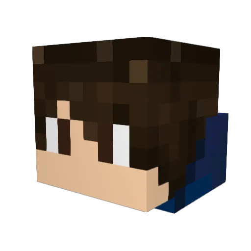 Nunnights Minecraft avatar head, 3D render
