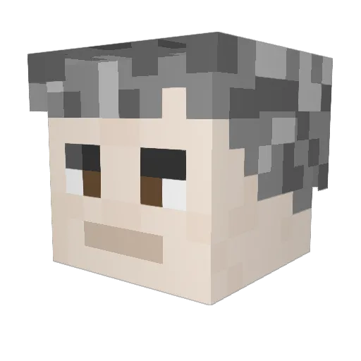 Nuno_Melo_CDS Minecraft avatar head, 3D render