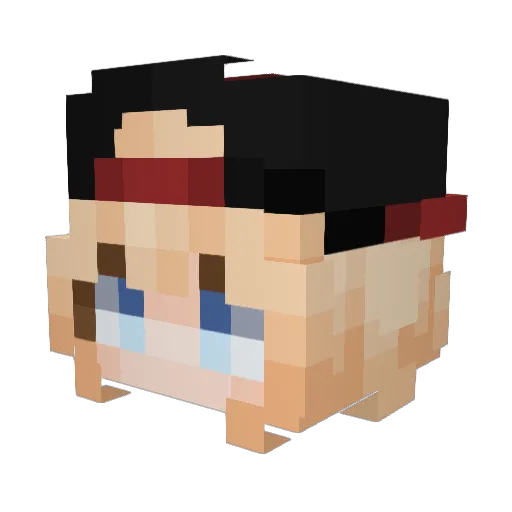 Nunocas6 Minecraft avatar head, 3D render