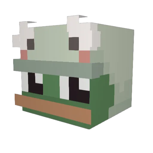 Nunsia Minecraft avatar head, 3D render