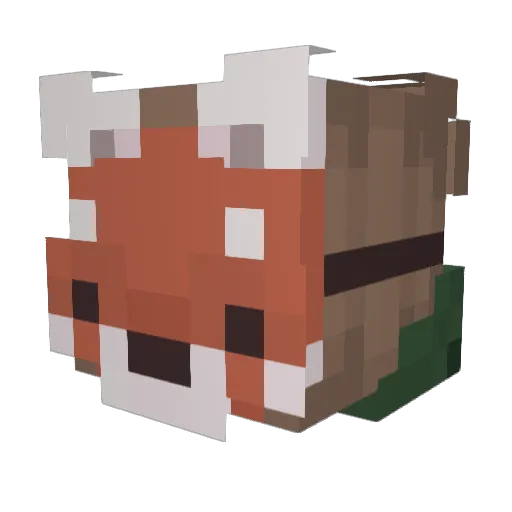 Nunster1976 Minecraft avatar head, 3D render