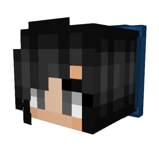 Nunuschi Minecraft avatar head, 3D render