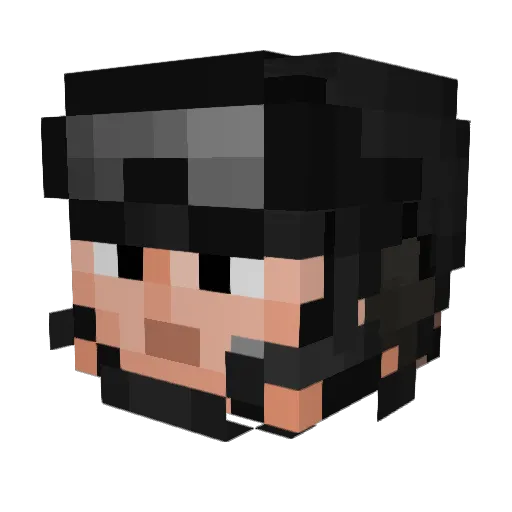 NuoTT Minecraft avatar head, 3D render