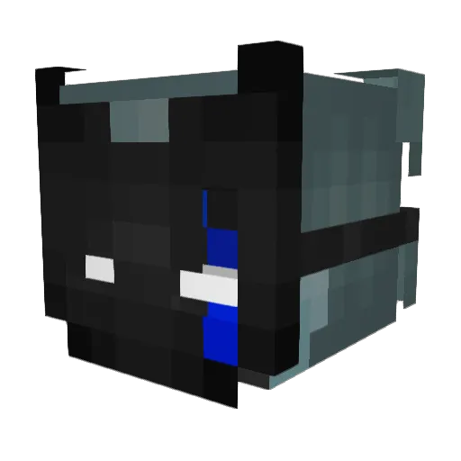 NuocNho Minecraft avatar head, 3D render