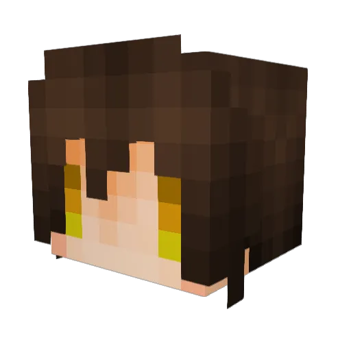 Nuorice Minecraft avatar head, 3D render