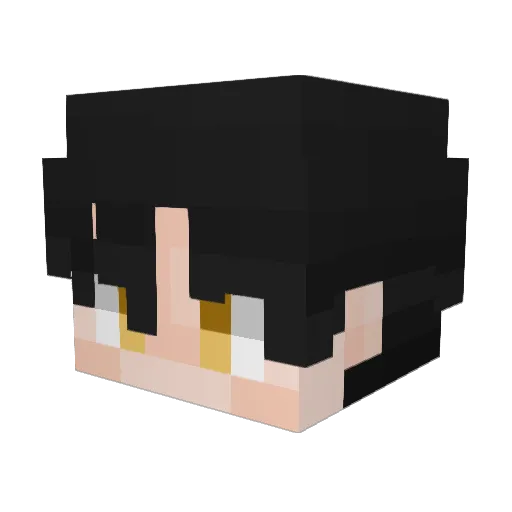 Nuqir Minecraft avatar head, 3D render