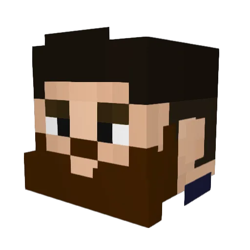 NurDom98 Minecraft avatar head, 3D render