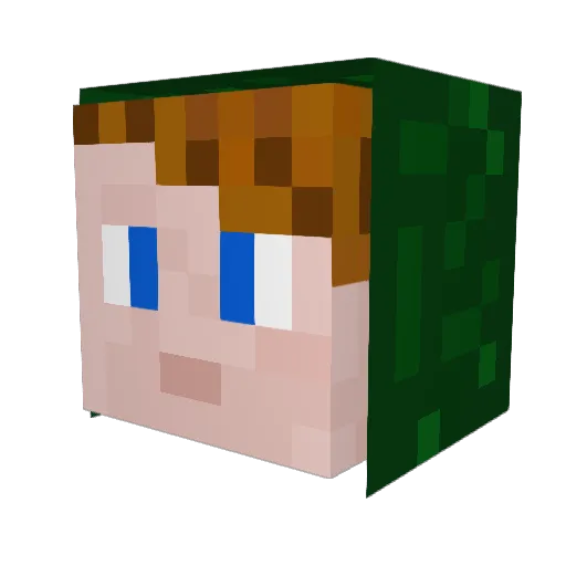 NurJulianYT Minecraft avatar head, 3D render