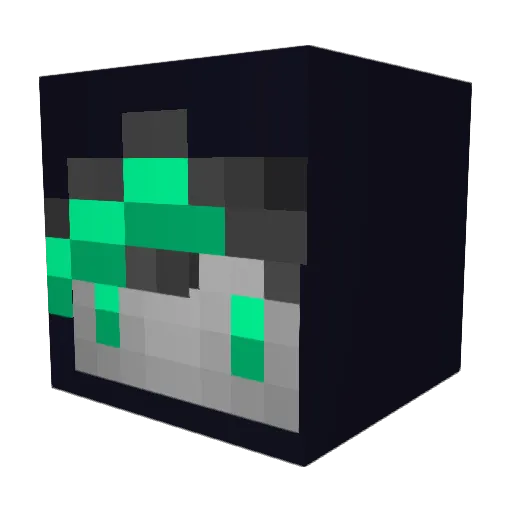 NurKiwi Minecraft avatar head, 3D render