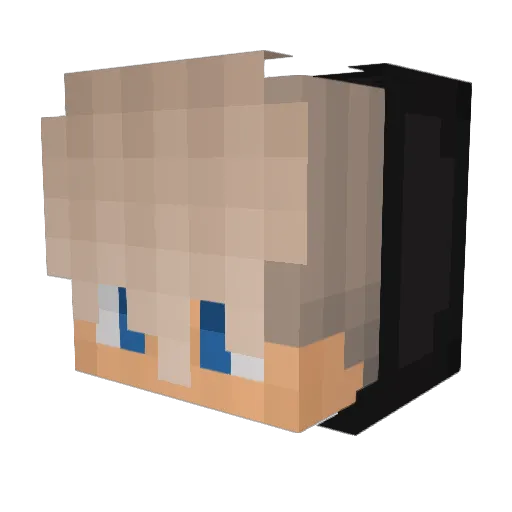 NurOneklick Minecraft avatar head, 3D render