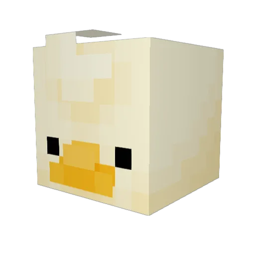 Nur_Nico Minecraft avatar head, 3D render