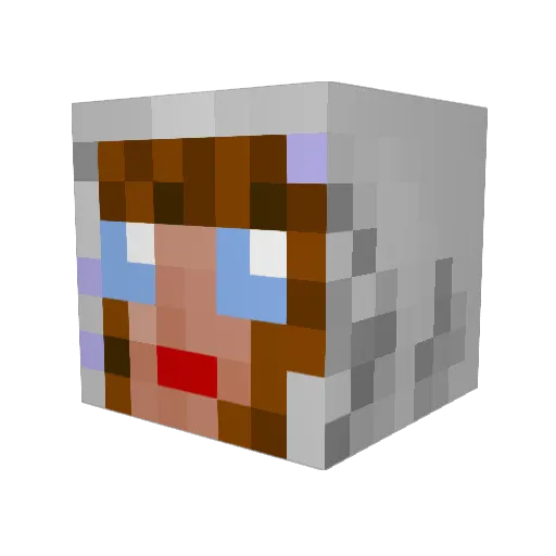 NuraysMc Minecraft avatar head, 3D render