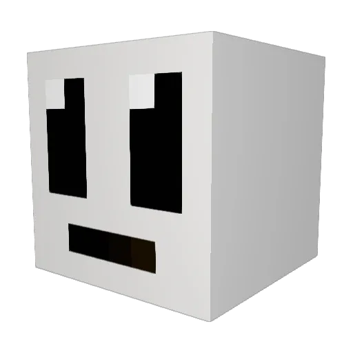 Nureta_neko_ Minecraft avatar head, 3D render