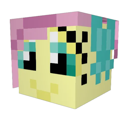 Nurgz Minecraft avatar head, 3D render