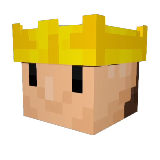 Nurick Minecraft avatar head, 3D render