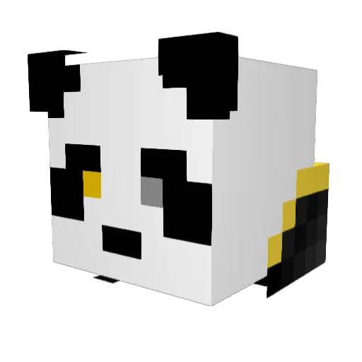 Nurifax Minecraft avatar head, 3D render
