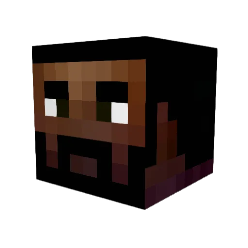 NurkenKZ Minecraft avatar head, 3D render