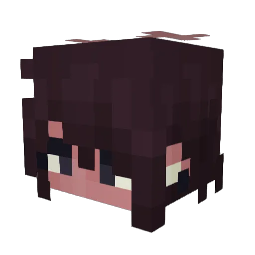 Nurpz Minecraft avatar head, 3D render