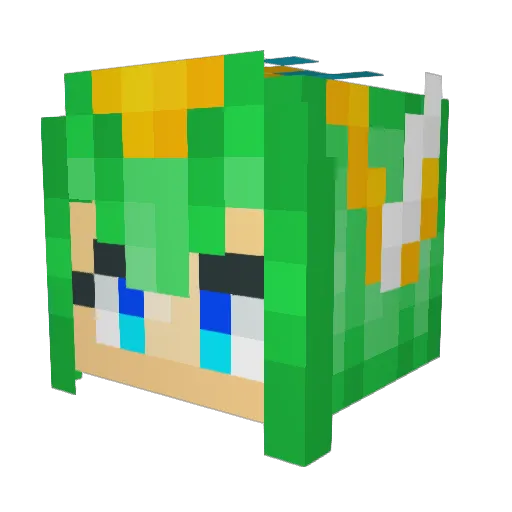NurseLuLuJoy Minecraft avatar head, 3D render