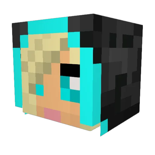 NurseMaddie Minecraft avatar head, 3D render
