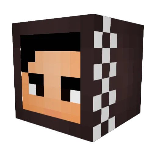 Nursxxvi Minecraft avatar head, 3D render
