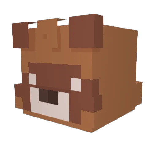 NuruenG Minecraft avatar head, 3D render