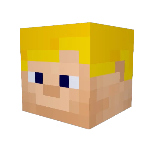 Nuss_Ninja Minecraft avatar head, 3D render