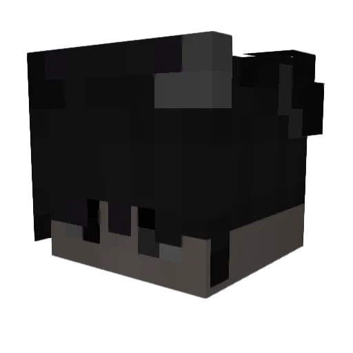 Nussi7 Minecraft avatar head, 3D render