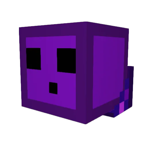 Nussnator Minecraft avatar head, 3D render
