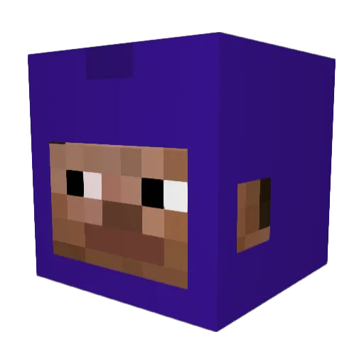 Nut69420 Minecraft avatar head, 3D render