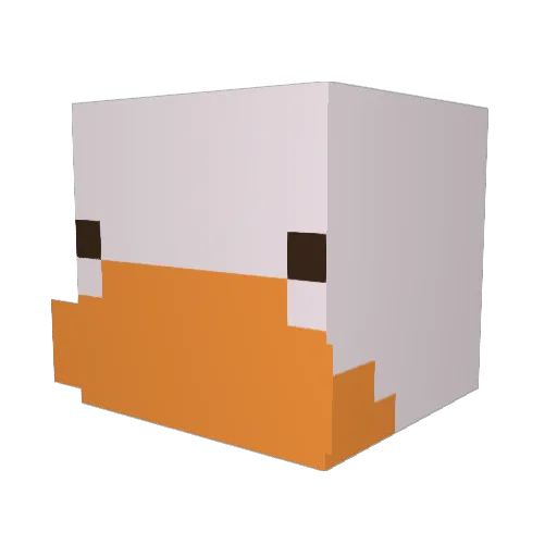 NutAcorn Minecraft avatar head, 3D render