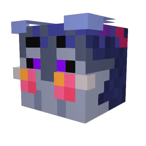 NutBattlenuts Minecraft avatar head, 3D render