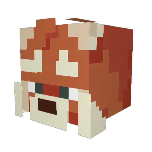 NutTurner Minecraft avatar head, 3D render