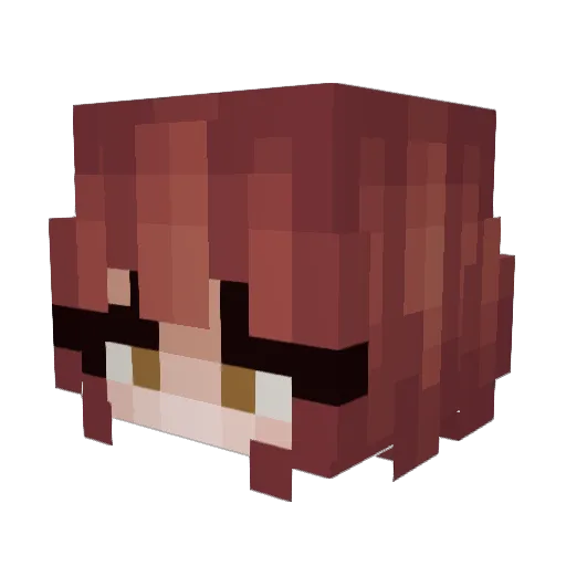NutZonMa Minecraft avatar head, 3D render