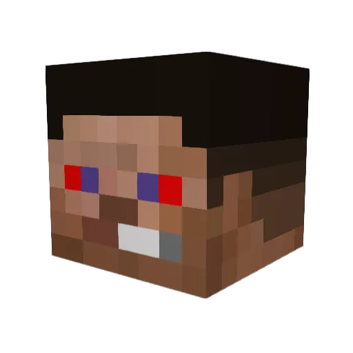 Nutaz21 Minecraft avatar head, 3D render