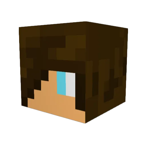 Nutboi6969 Minecraft avatar head, 3D render