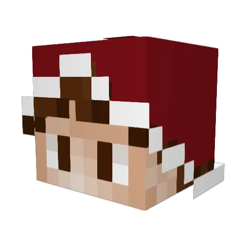 Nutcracker60 Minecraft avatar head, 3D render