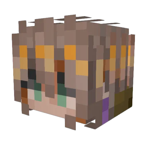 Nutcracker_A Minecraft avatar head, 3D render