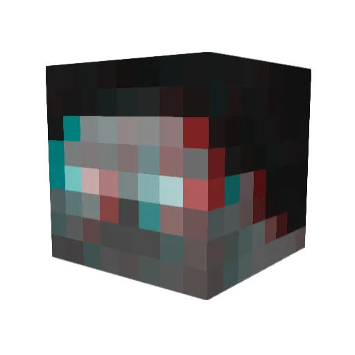 Nutelakguy Minecraft avatar head, 3D render