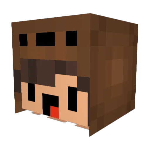 Nutella334897 Minecraft avatar head, 3D render