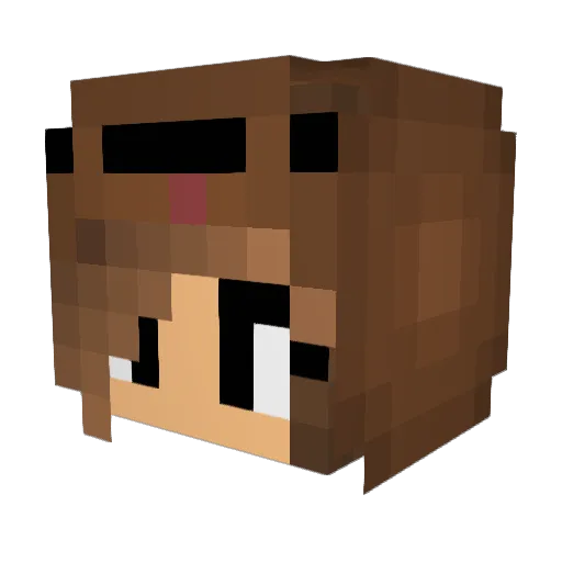 NutellaOnToast16 Minecraft avatar head, 3D render